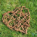 kosze wiklinowe serce wiklinowe