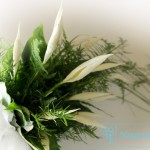 florystyka ślubna bukiet ślubny spathiphyllum