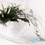 florystyka ślubna bukiet ślubny spathiphyllum