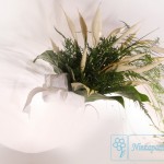 florystyka ślubna bukiet ślubny spathiphyllum