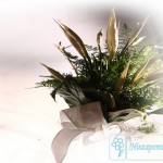 florystyka ślubna bukiet ślubny spathiphyllum